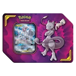 Power Partnership Tins: Mewtwo & Mew GX Empty Tin