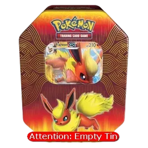 Elemental Power Tins: Flareon GX Empty Tin