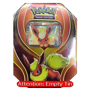 Elemental Power Tins: Flareon EX Empty Tin