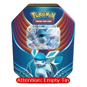Evolution Celebration Tins: Glaceon GX Empty Tin