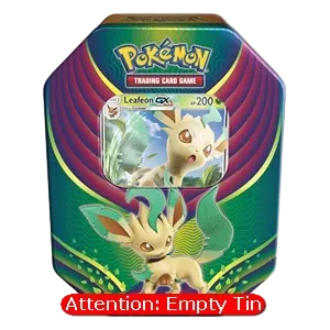 Evolution Celebration Tins: Leafeon GX Empty Tin