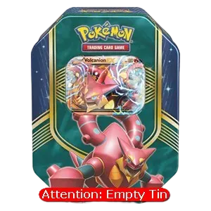Empty Battle Heart Tin: Volcanion EX Tin