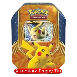 Empty Battle Heart Tin: Pikachu EX Tin