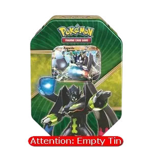 Empty Shiny Kalos Tins: Zygarde Tin