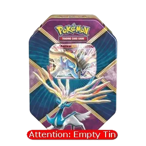 Empty Shiny Kalos Tins: Xerneas Tin