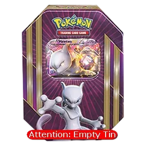 Empty Triple Power Tins: Mewtwo EX Tin