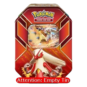 Empty Hoenn Power Tins: Blaziken Tin