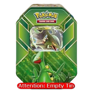 Empty Hoenn Power Tins: Sceptile Tin