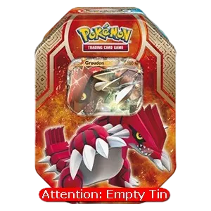 Empty Legends of Hoenn Tins: Groudon Tin