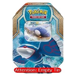 Empty Legends of Hoenn Tins: Kyogre Tin