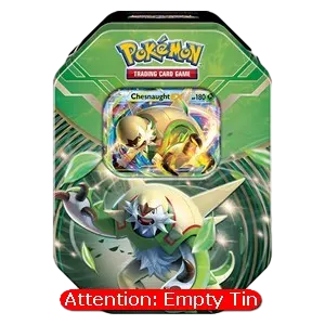Empty Kalos Power Tins: Chesnaught Tin