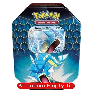 Empty Hidden Fates: Gyarados GX Tin