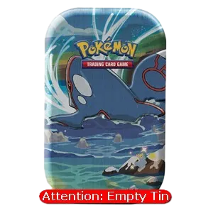 Empty Shining Fates Mini Tins: Kyogre Tin