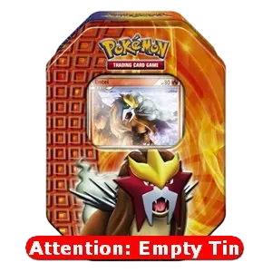 Empty 2010 Fall Collector's Tins: Entei Tin