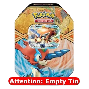 Empty EX Power Tins: Keldeo EX Tin
