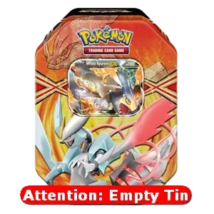Empty EX Power Tins: White Kyurem EX Tin
