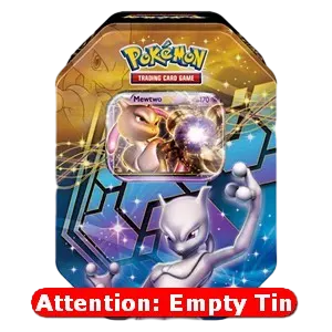 Empty Legendary EX Tins: Mewtwo EX Tin