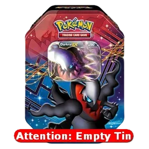 Empty Legendary EX Tins: Darkrai EX Tin