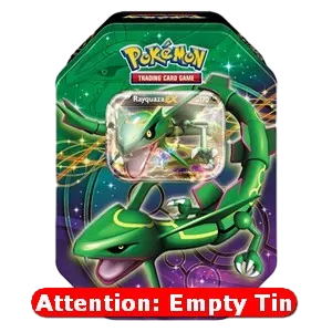 Empty Legendary EX Tins: Rayquaza EX Tin