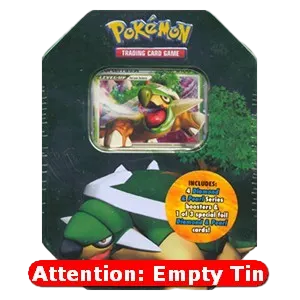 Empty Diamond and Pearl Collector's Tins: Torterra LV.X Tin