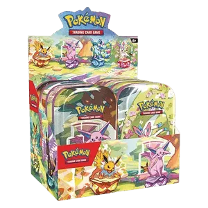Prismatic Evolutions Mini Tin Display