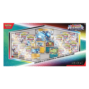 Prismatic Evolutions Lucario ex & Tyranitar ex Premium Collection