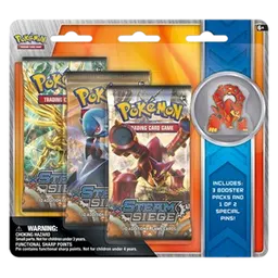 Steam Siege: Volcanion Pin 3-Pack Blister