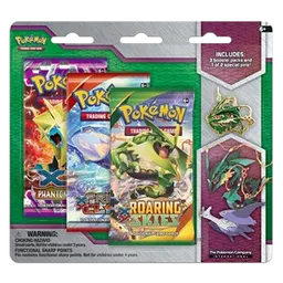 Roaring Skies: Mega Rayquaza Pin 3-Pack Blister