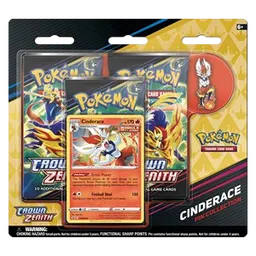 Crown Zenith: Cinderace Pin Collection 3-Pack Blister
