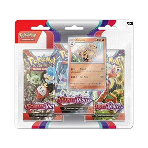 Scarlet & Violet: Arcanine 3-Pack Blister